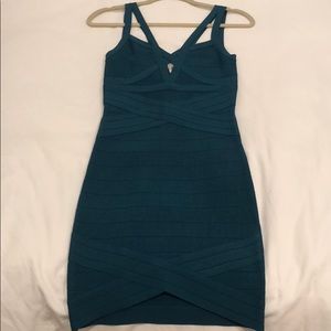 Bebe Blue Bandage Dress M